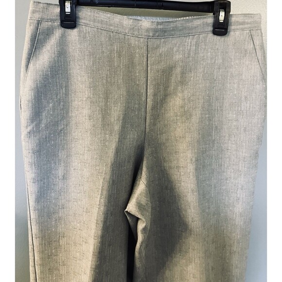 Alfred Dunner Dress Pants Womens Size 12 Gray Pockets Pull On Stretch Waist - Picture 2 of 6